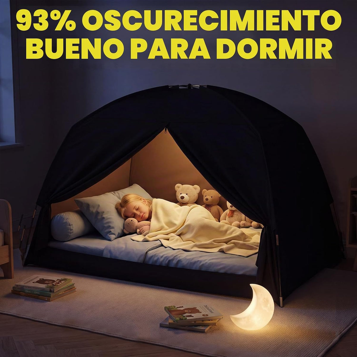 Tienda de campaña de cama Queen para niños y adultos, tiendas de ca...