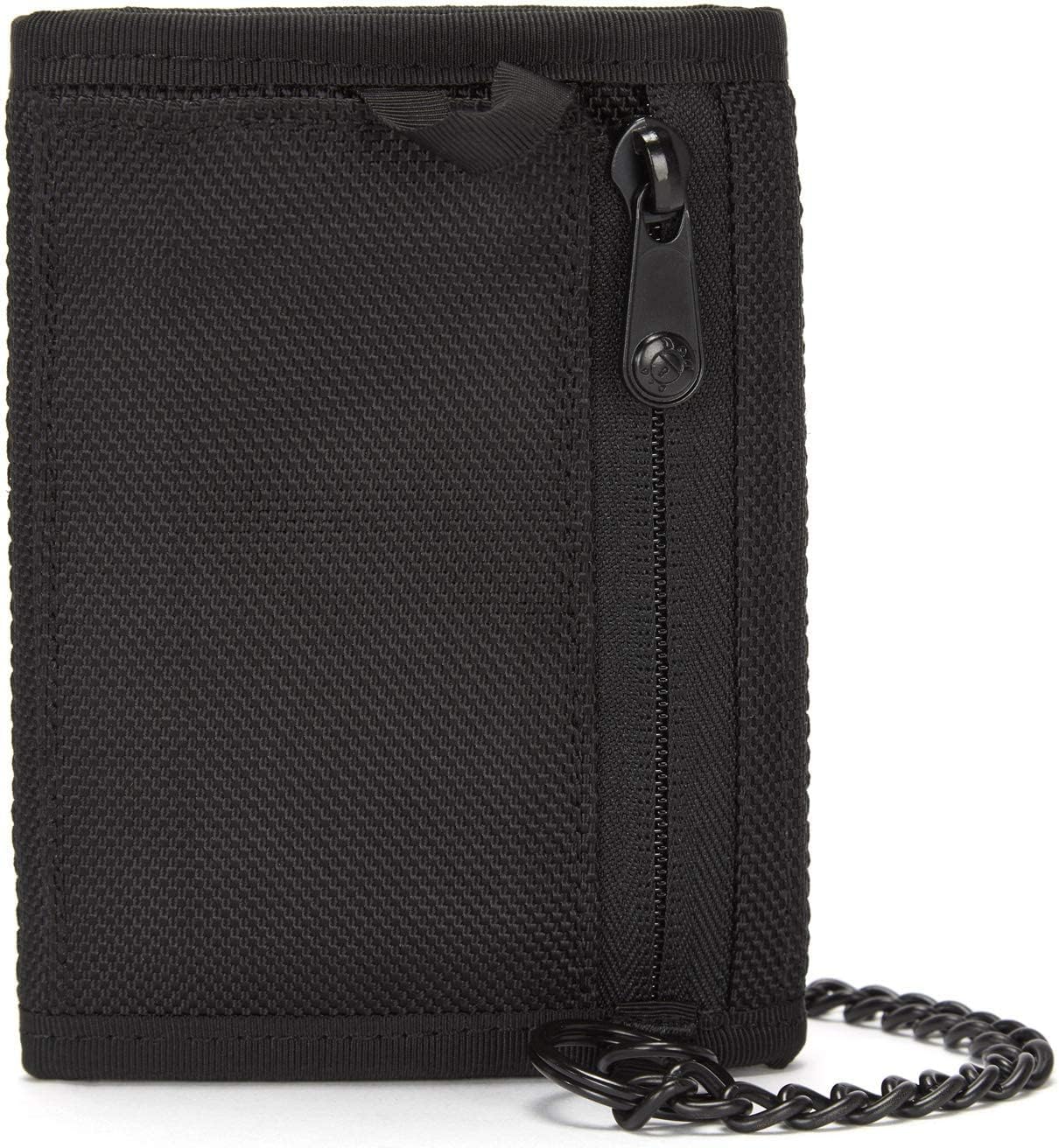 PacSafe Rfidsafe Z50 Rfid Bloqueo Tri-fold Cartera de viaje negra,...