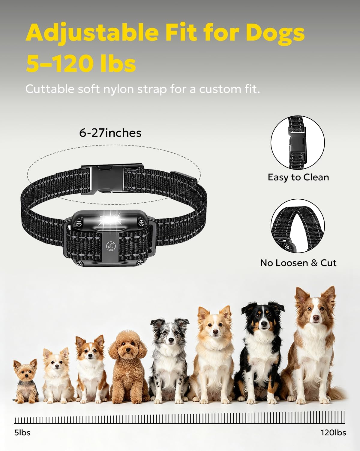 Heaflex Collar eléctrico de entrenamiento para perros con control r...