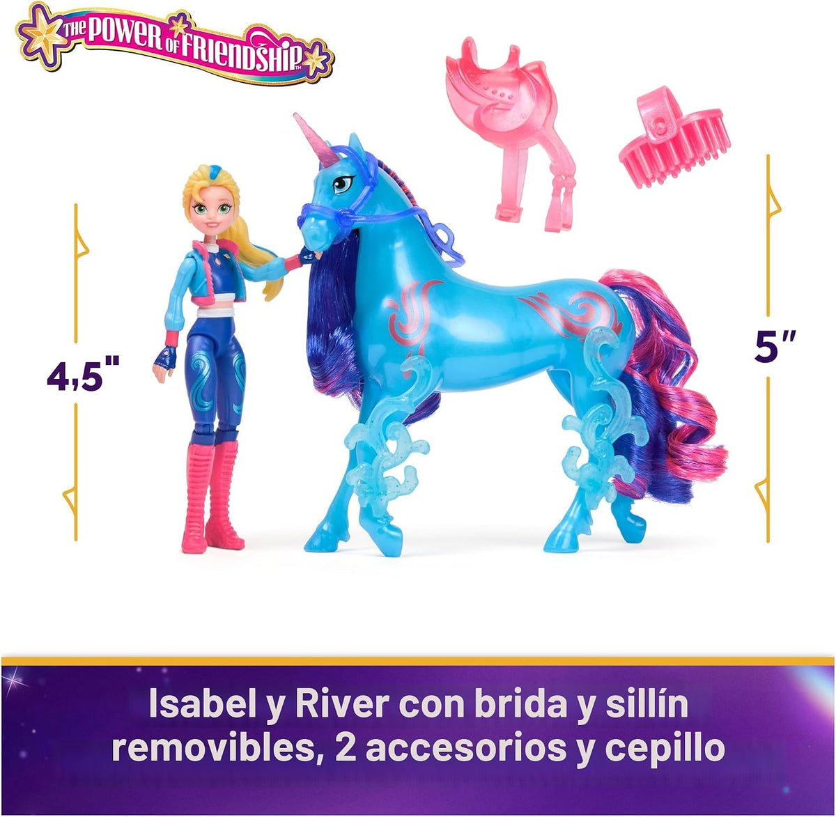Academia de Unicornios, Set de Isabel y River Poder de la Amistad c...