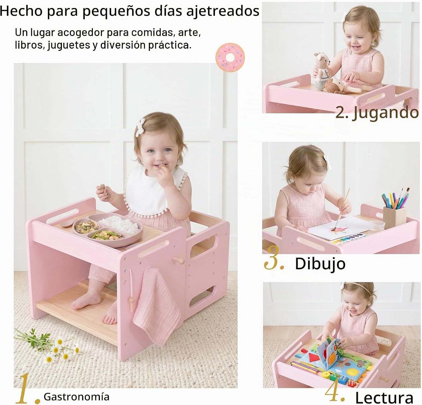 bpmfkid Juego de mesa y silla Montessori para destete - Diseño ajus...