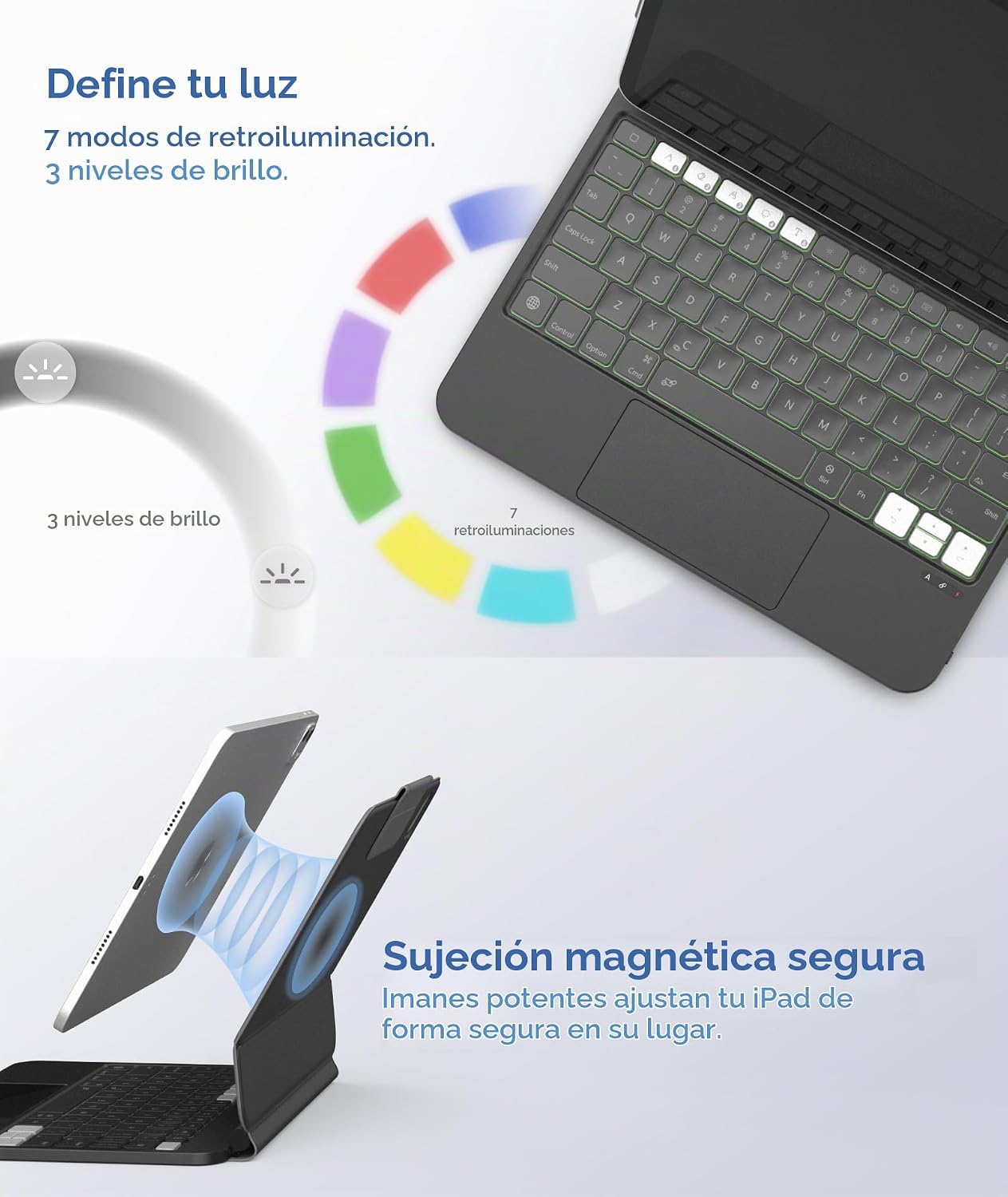 EIP Hyperkeys - Teclado para iPad Pro de 13 pulgadas (M4 \/ M5), te...
