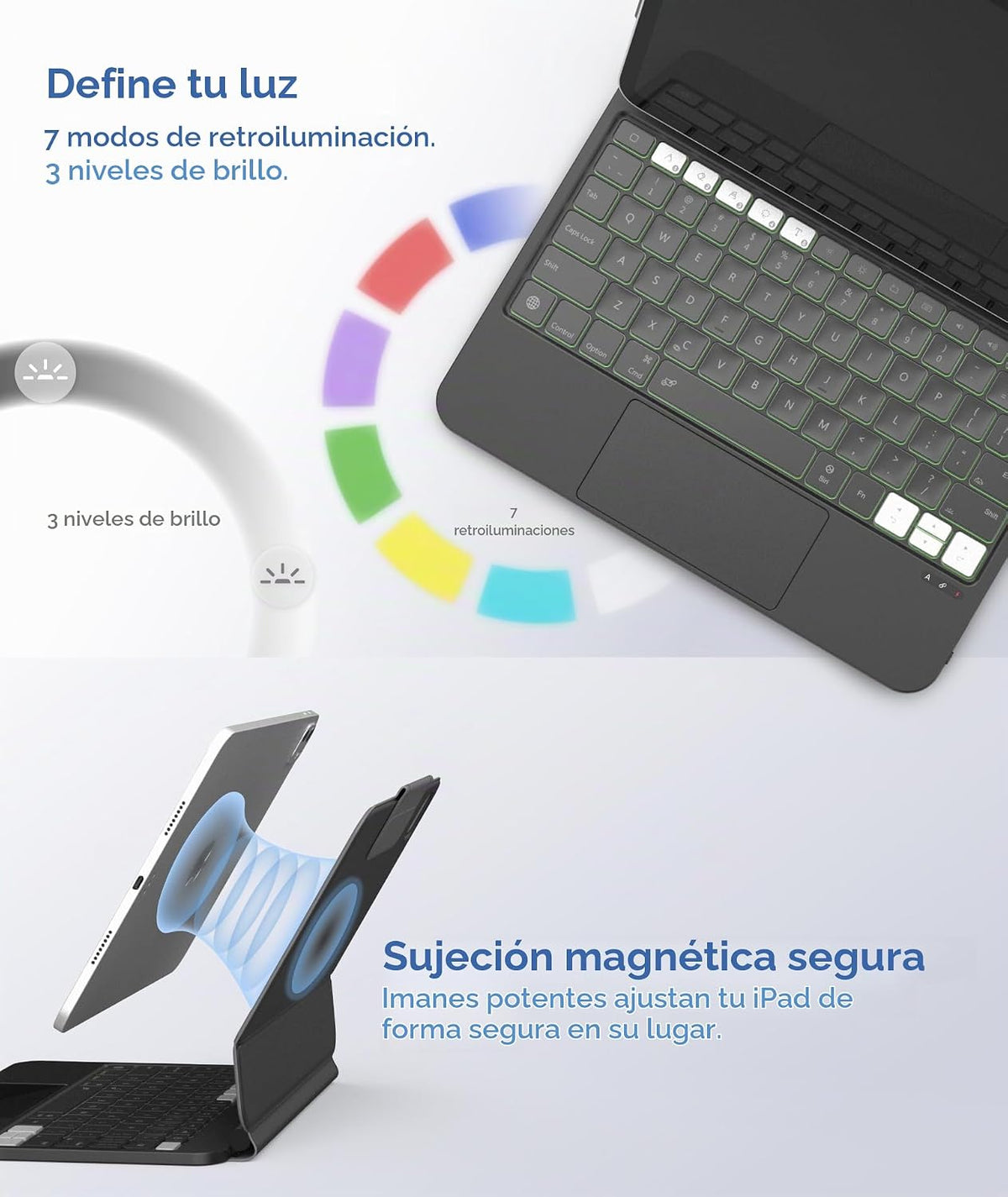 EIP Hyperkeys - Teclado para iPad Air de 11 pulgadas M3\/M2\/5\/4 g...