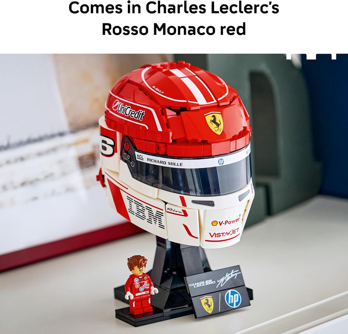 LEGO Editions Scuderia Ferrari HP Charles Leclerc Casco \u2013 Jueg...