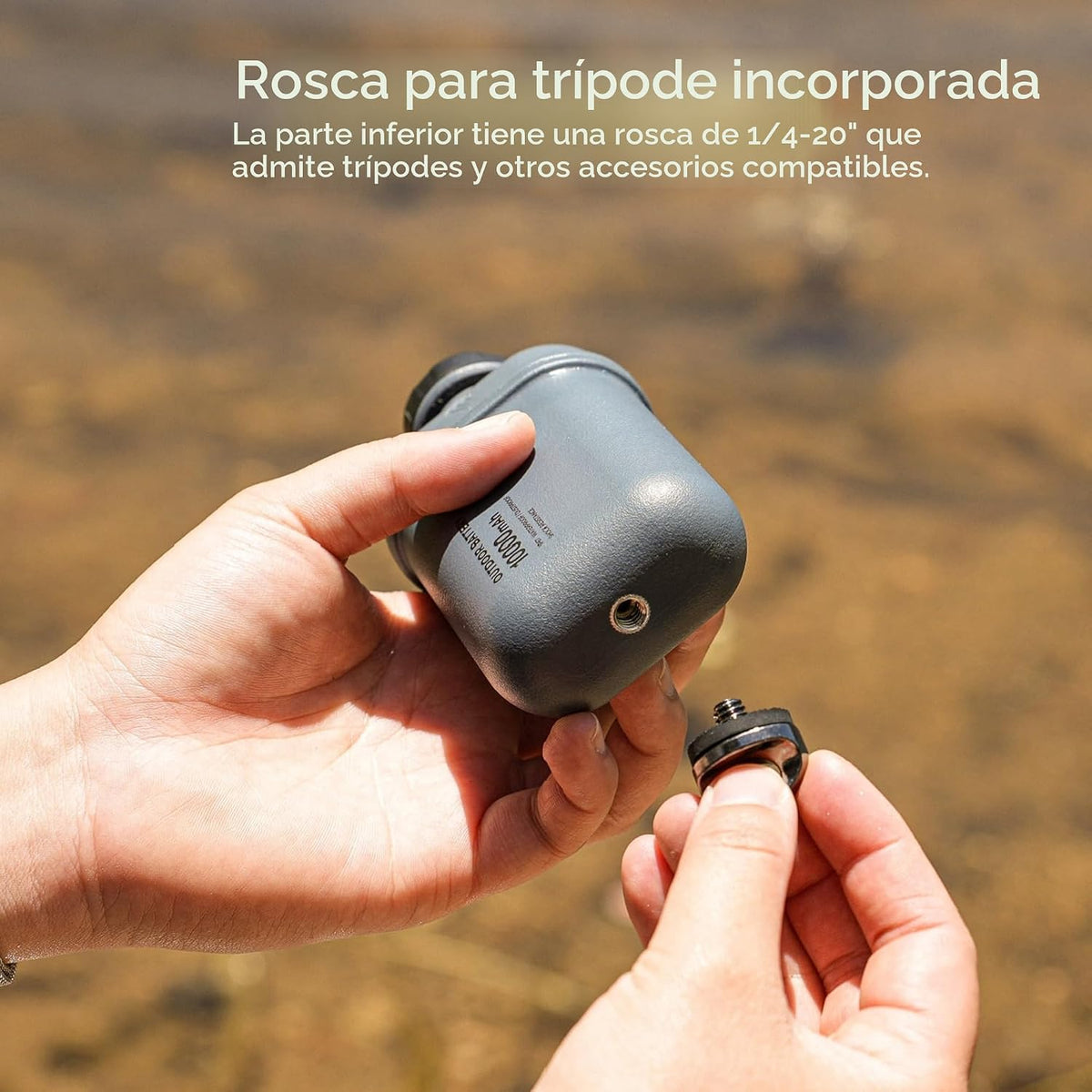 ELECOM NESTOUT Banco de Energía Resistente, Cargador para Exteriore...