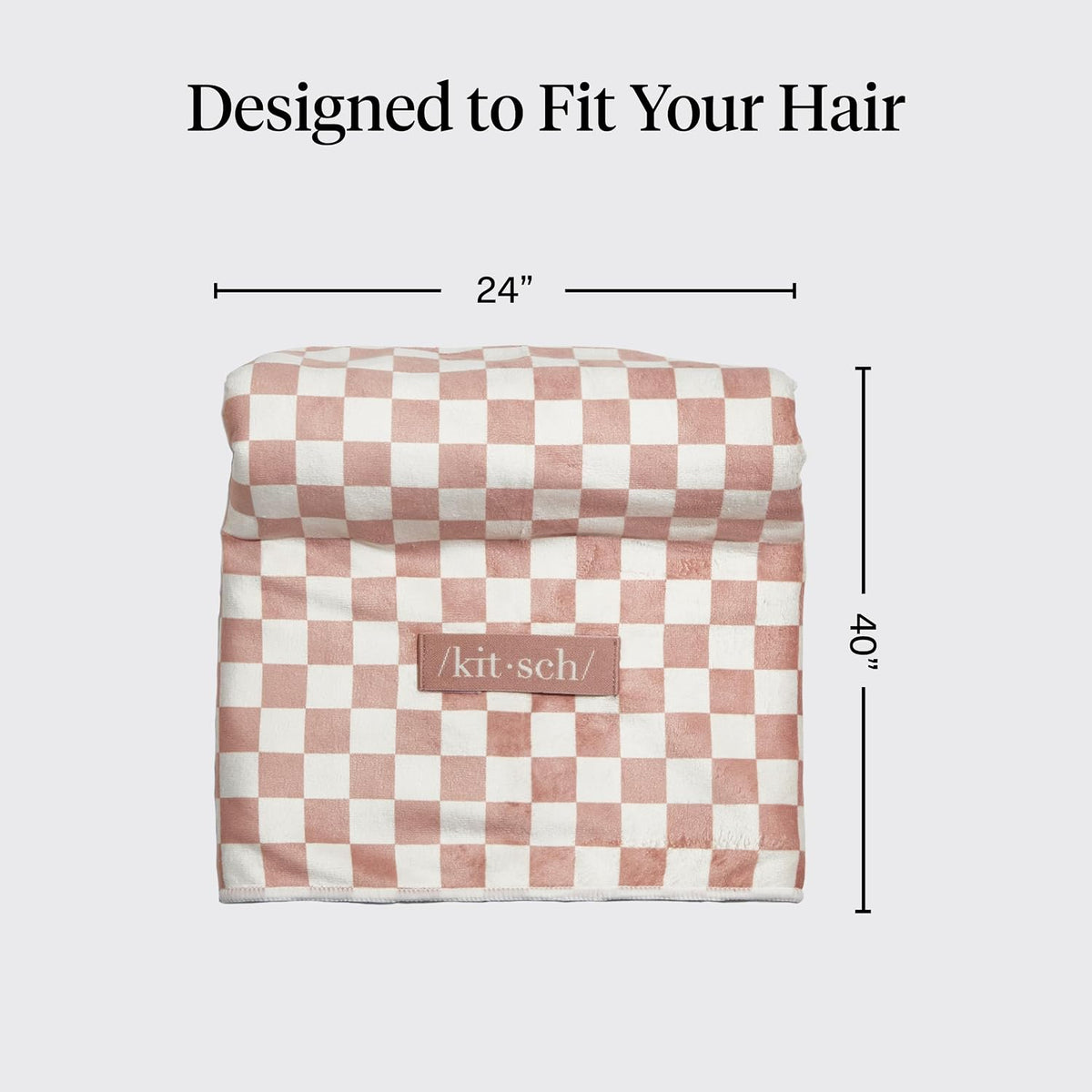 Kitsch Toalla de pelo de microfibra XL para mujer | Toallas de micr...