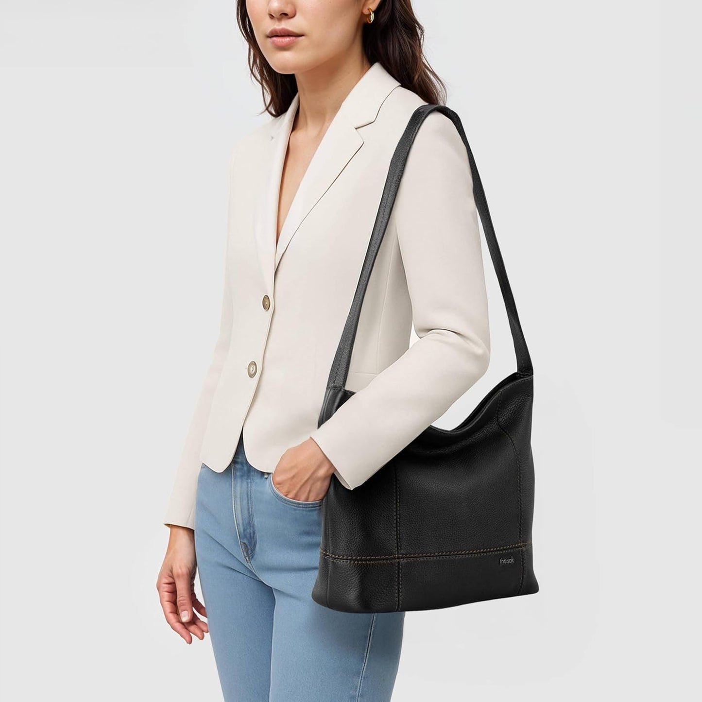 The Sak De Young Hobo Bag - Bolso de mano de cuero de primera calid...