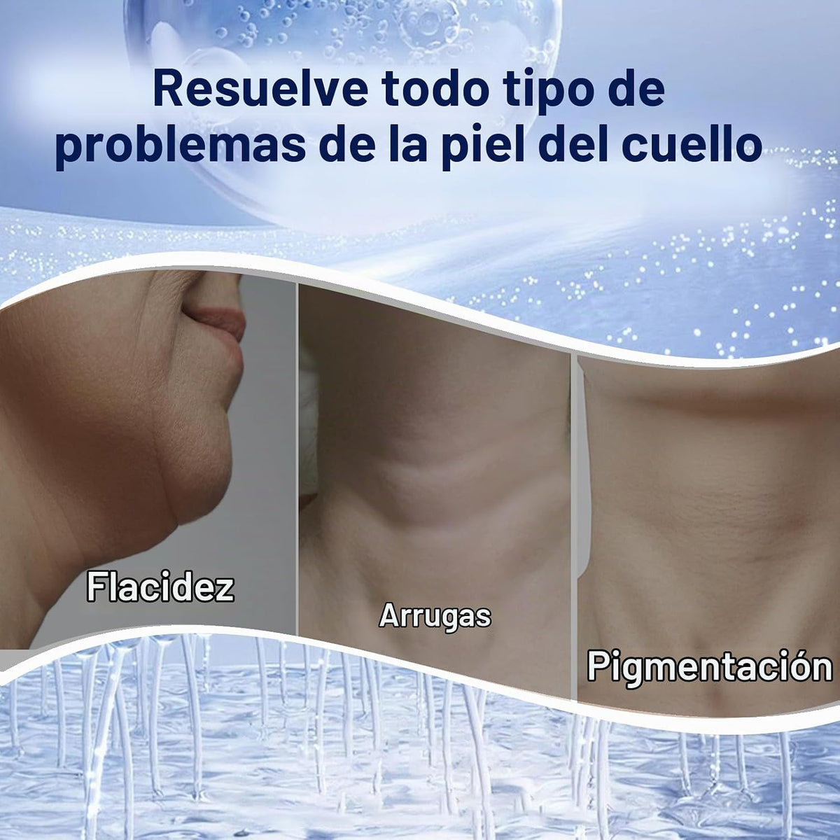 Masajeador facial y de cuello - Terapia de luz roja SIQUER para mas...