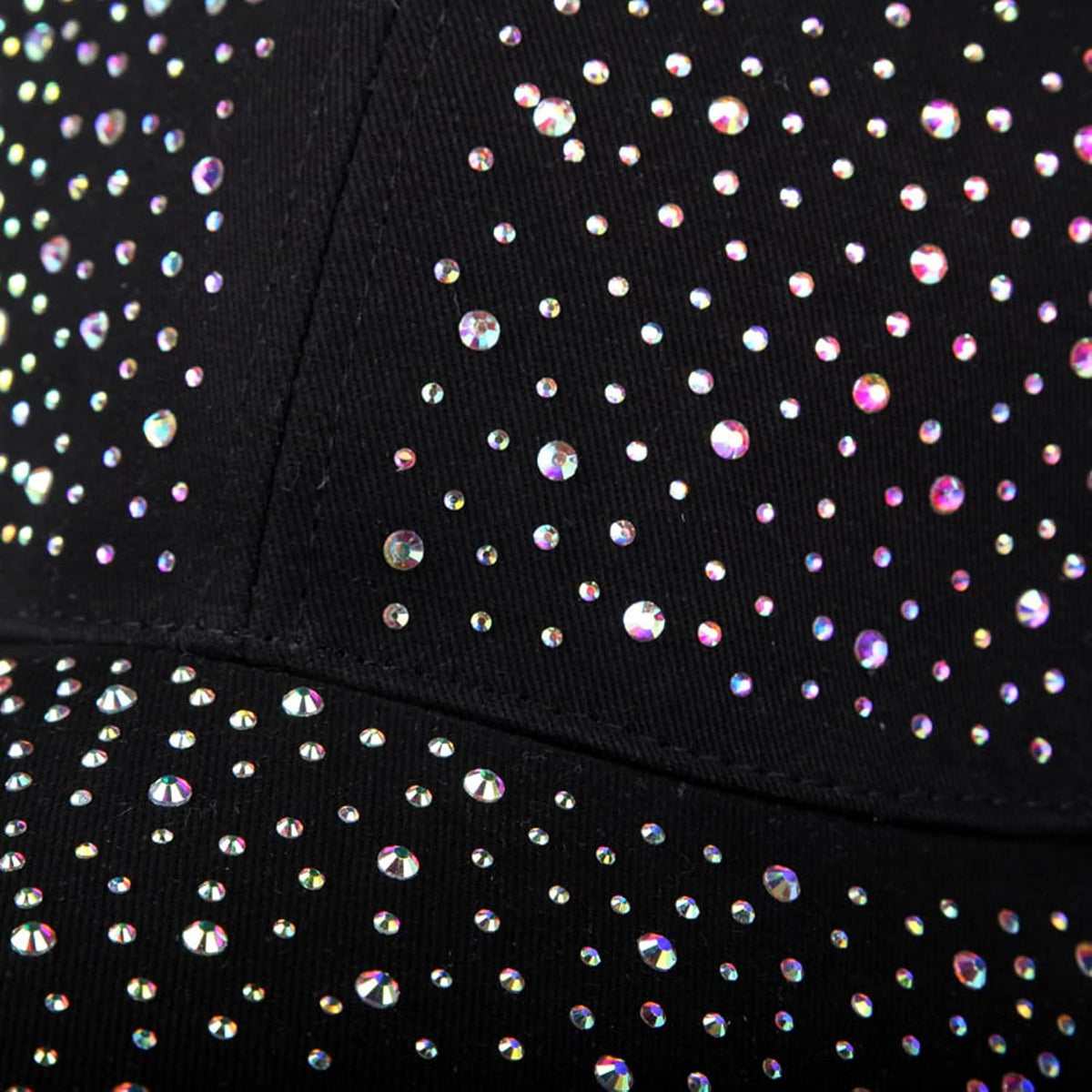 Gorra de béisbol brillante con diamantes de imitación para mujeres...