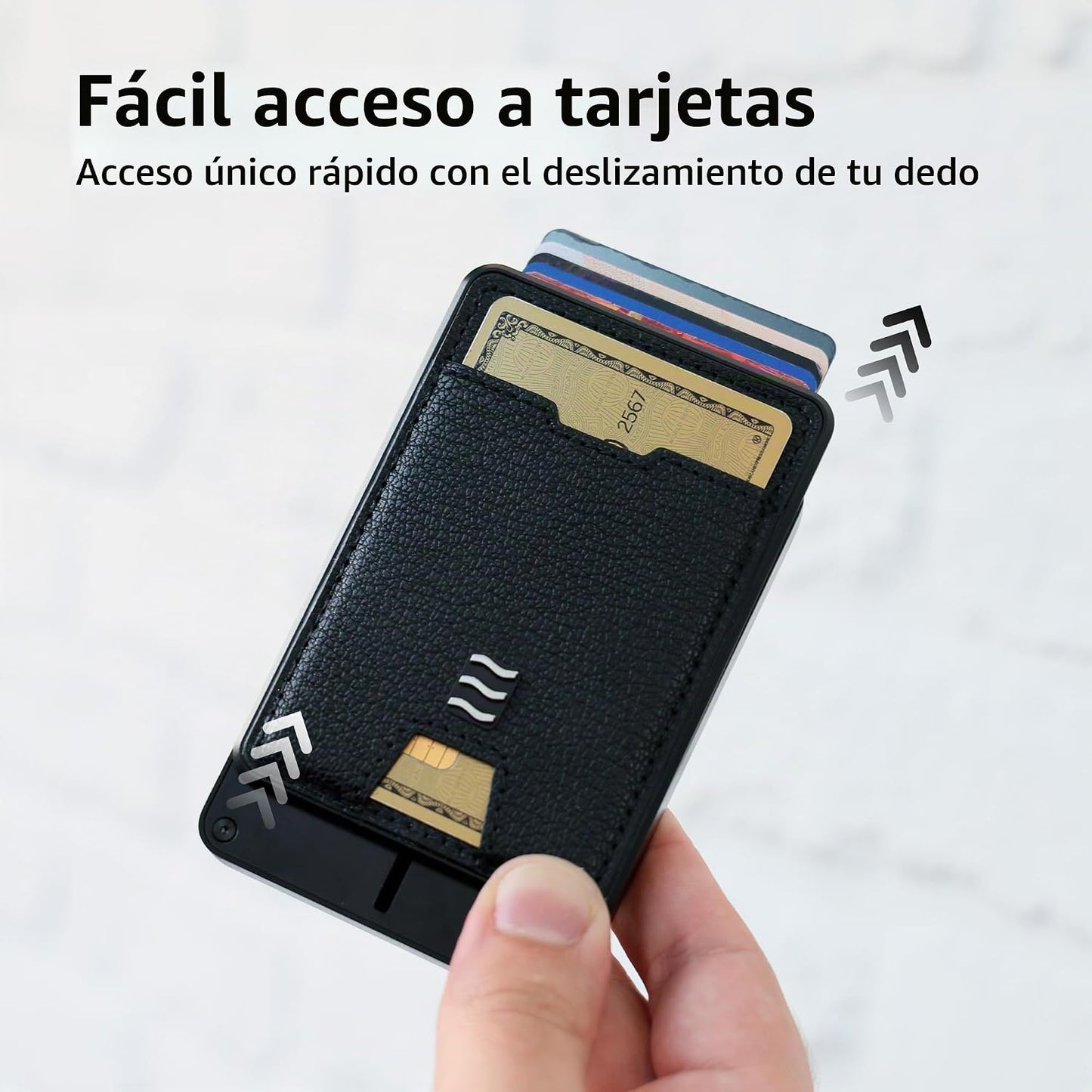 VENICE MIAMI VENICE Cartera con bloqueo RFID, tarjetero minimalista...