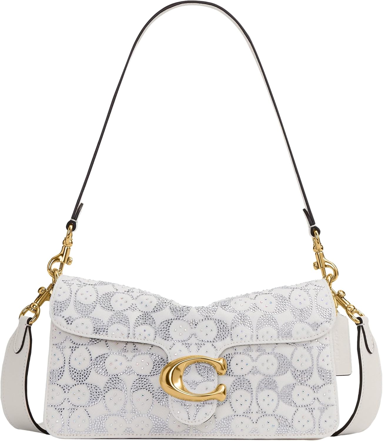 Coach Bolso de hombro atigrado serpiente con cuentas para mujer