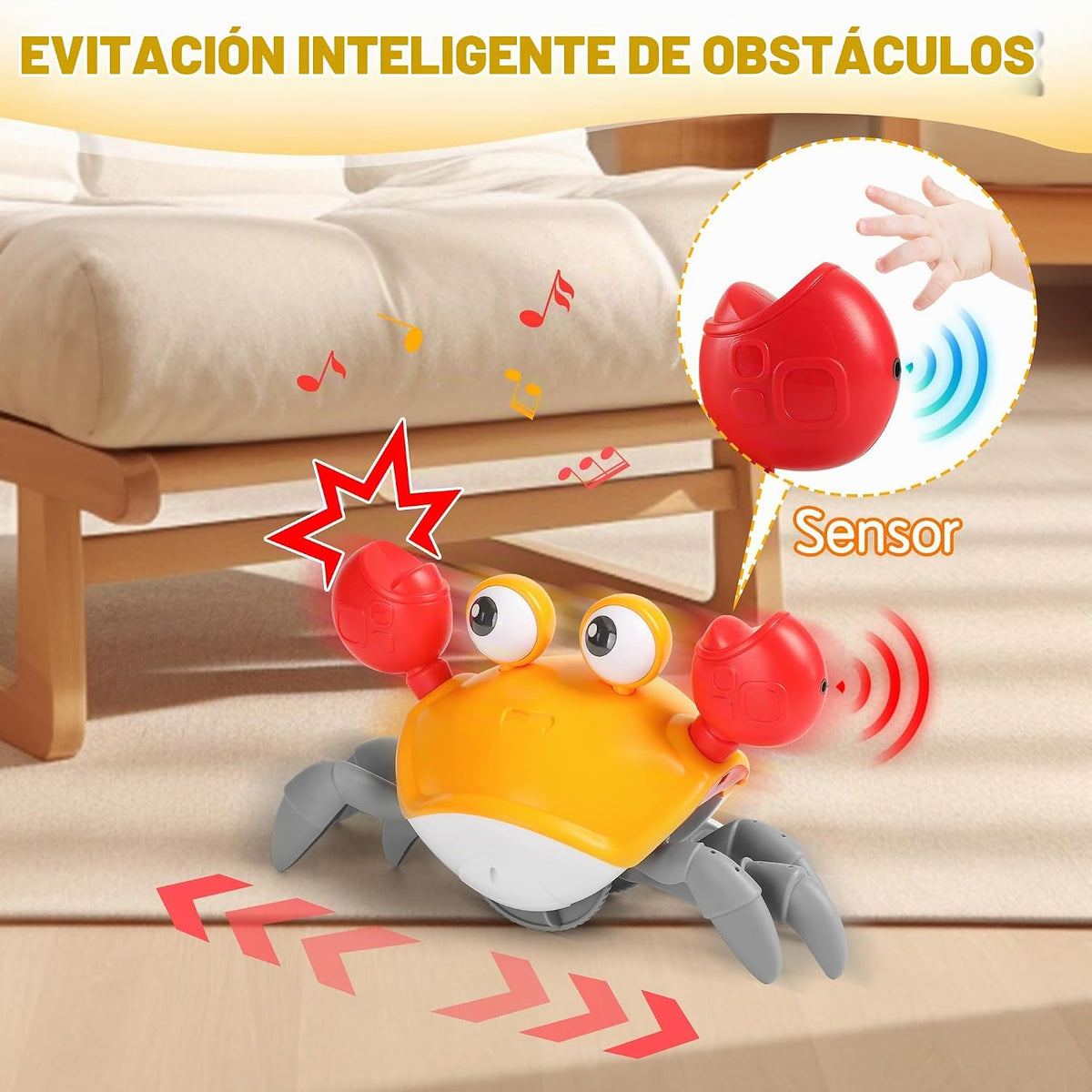 Juguete de Cangrejo que Gatea para Bebés Infantil: Juguetes para Ti...