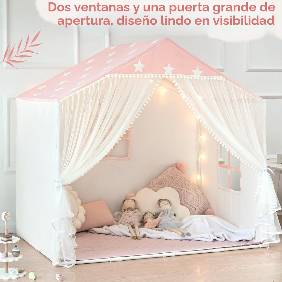 Tienda de campaña para niños con alfombra, tienda de campaña para n...