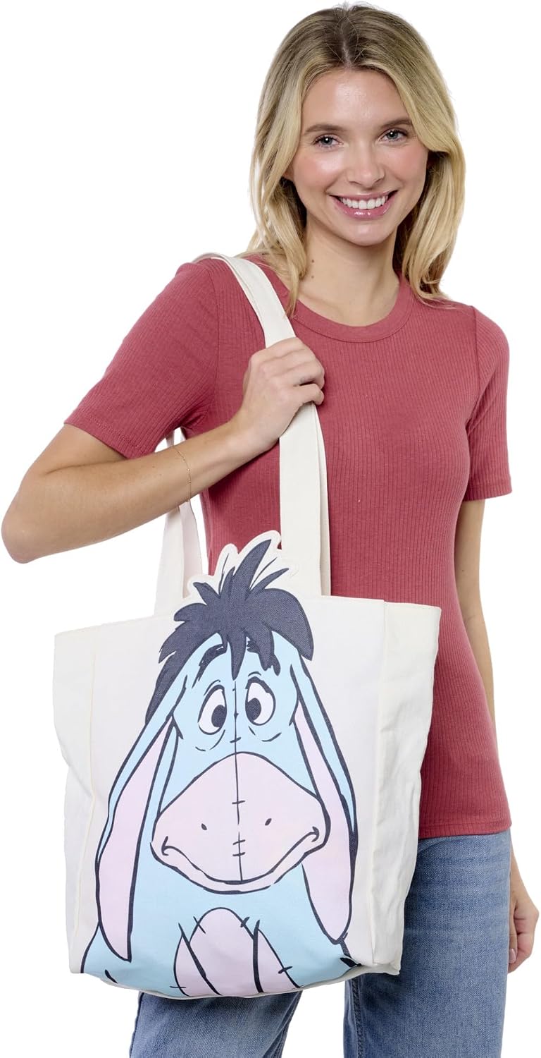 Disney Tote Pooh Eeyore Mickey Minnie Stitch Bolsa de lona