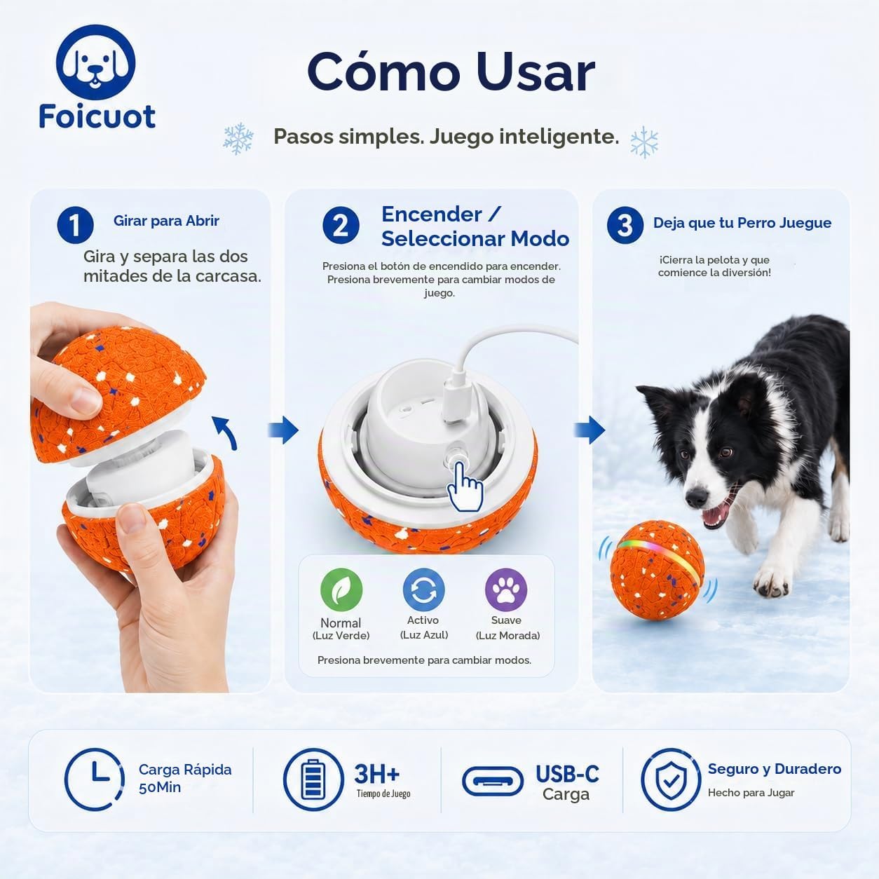 Foicuot Juguete interactivo para perros [recientemente actualizado]...