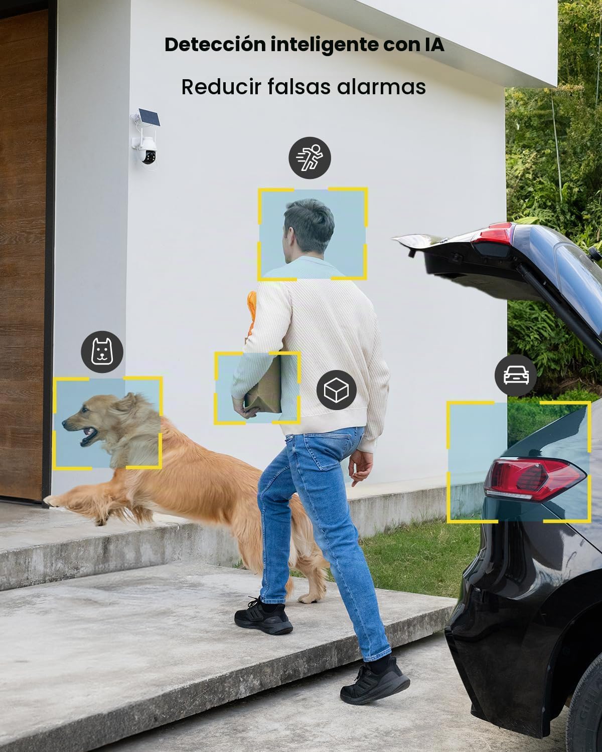 ieGeek Cámaras de seguridad inalámbricas para exteriores, cámara Wi...