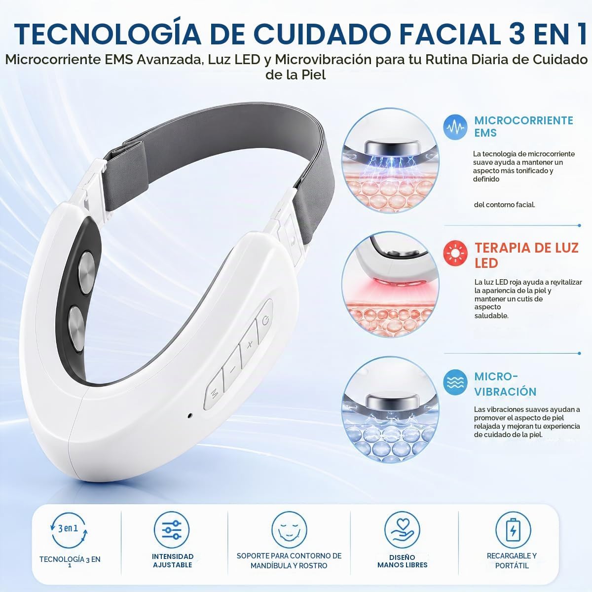 Dispositivo eléctrico de doble barbilla y máquina de cara en V con...
