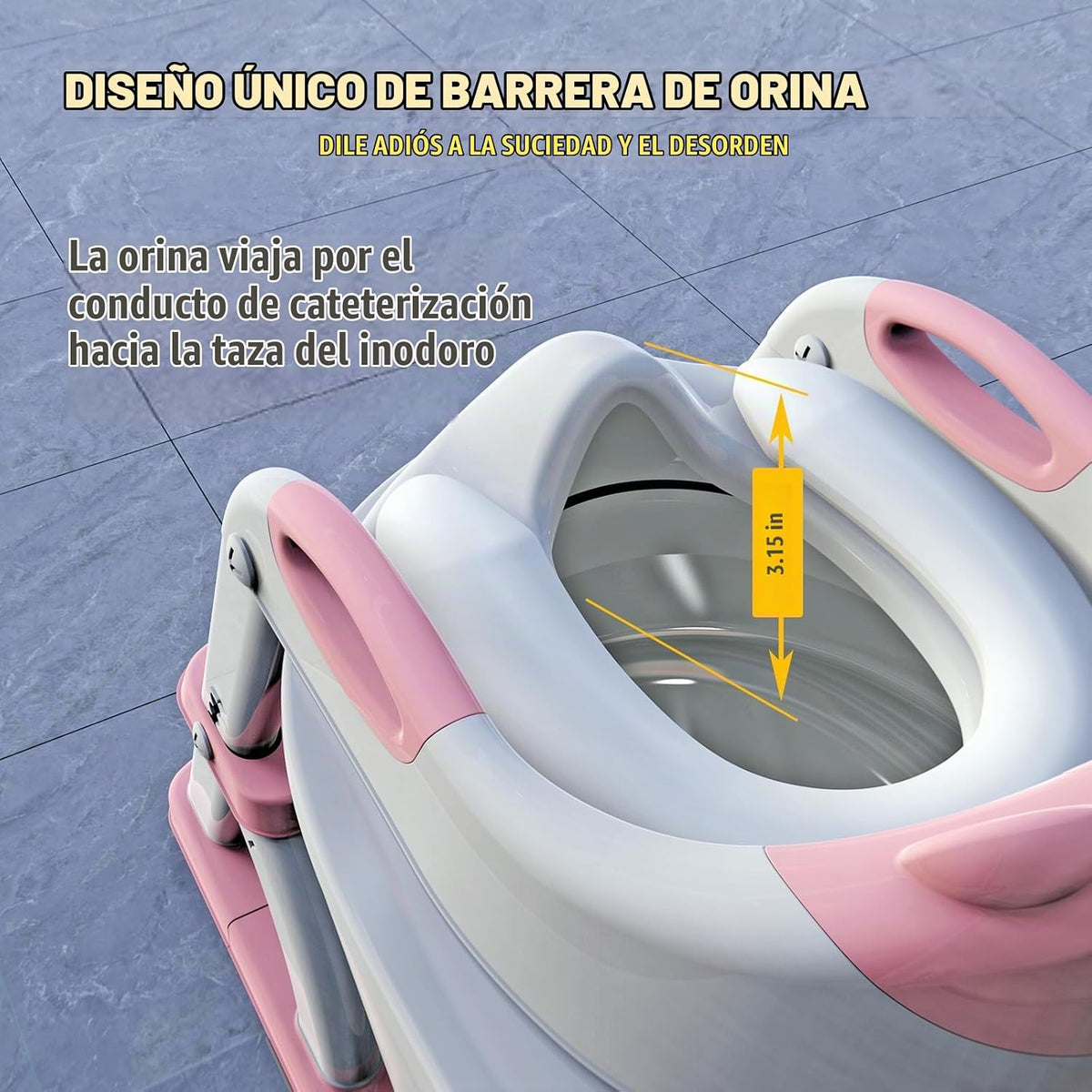 Inodoro de entrenamiento para ir al baño para niños pequeños, asien...