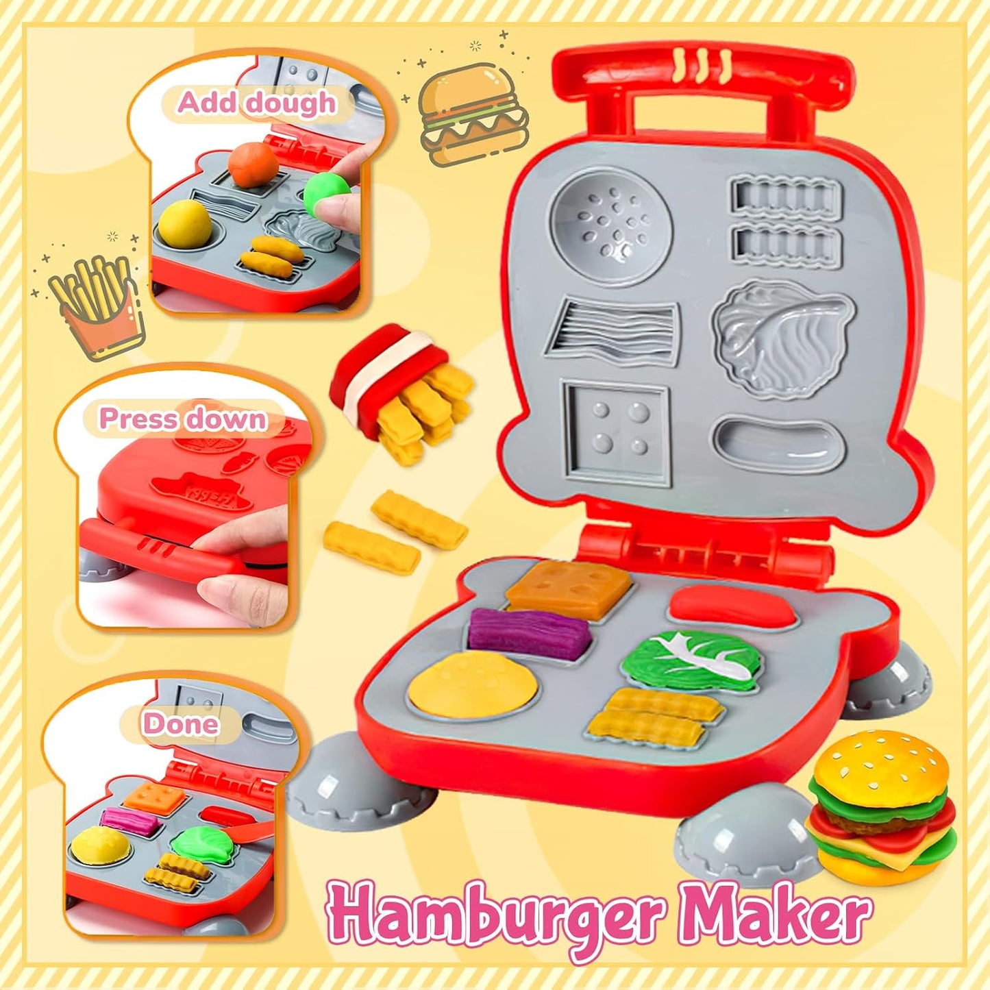 99 piezas, juegos de masa 5 en 1 para niños de 3-4-8 años, kit de h...