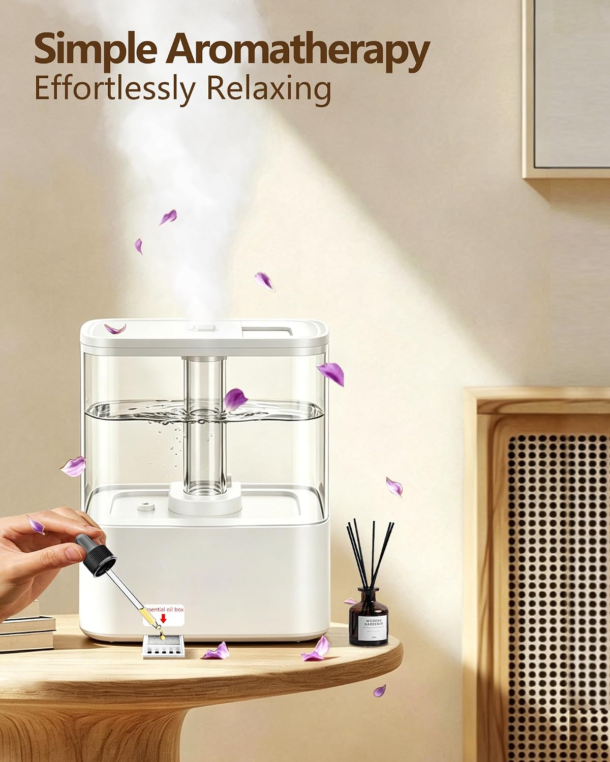 Humidificadores KZF para dormitorio, humidificador de niebla fría d...