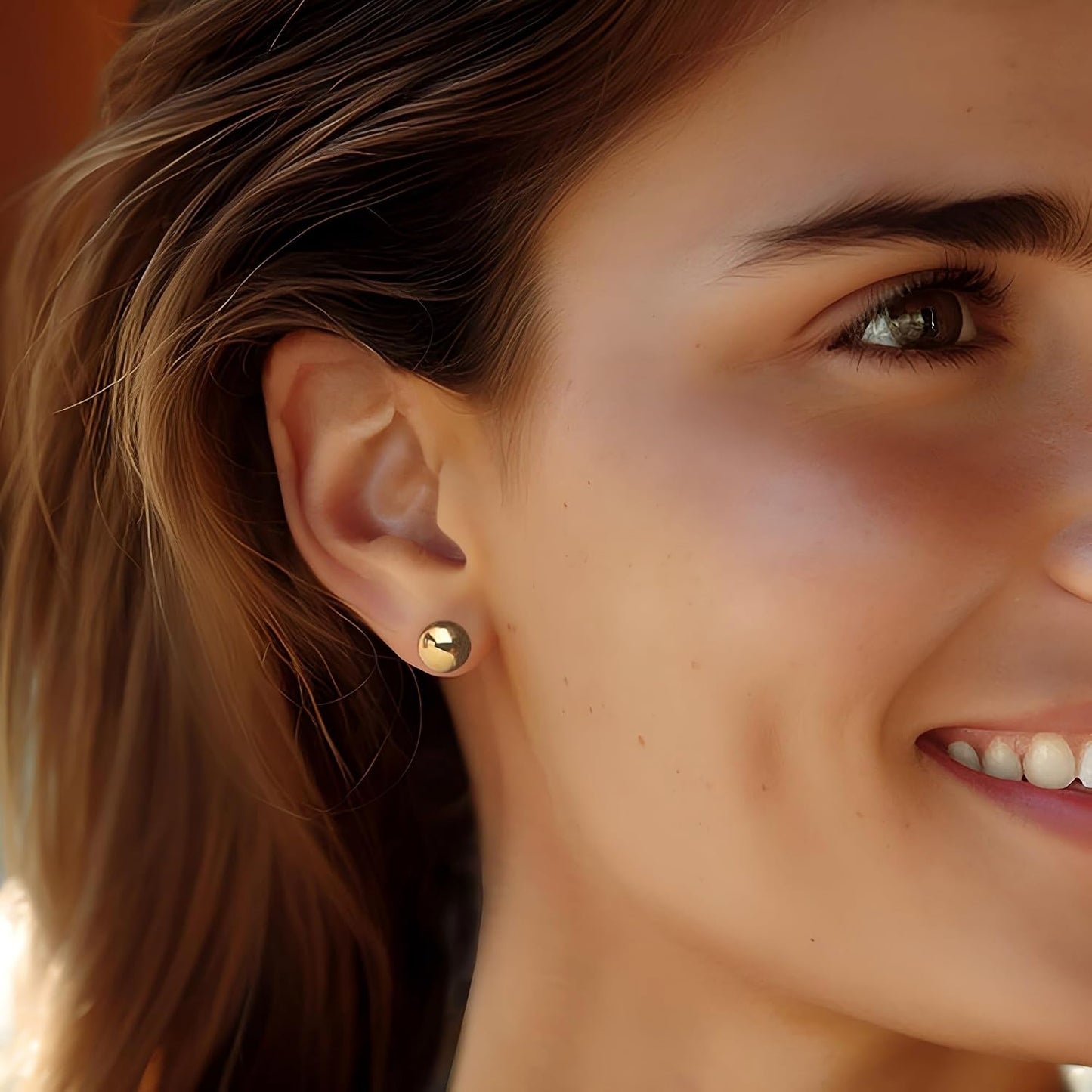 12 pares de aretes de aro gruesos de oro para mujer, modernos, chap...