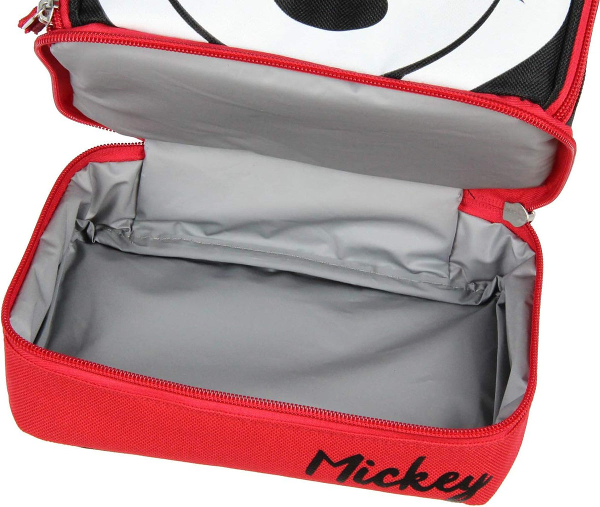 Disney Mickey Mouse - Lonchera con doble compartimento con orejas 3...