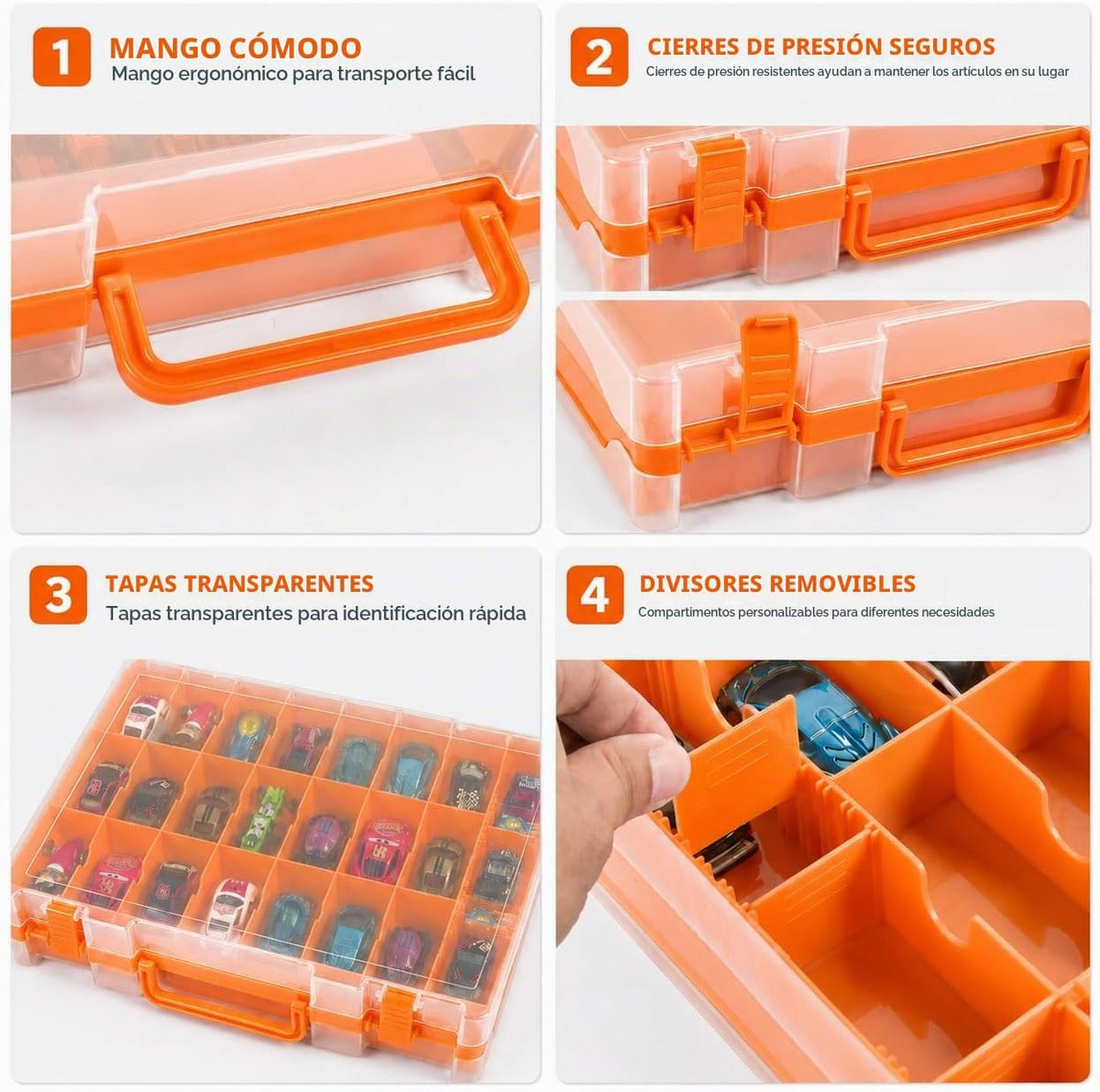 Estuche organizador de almacenamiento de juguetes compatible con au...