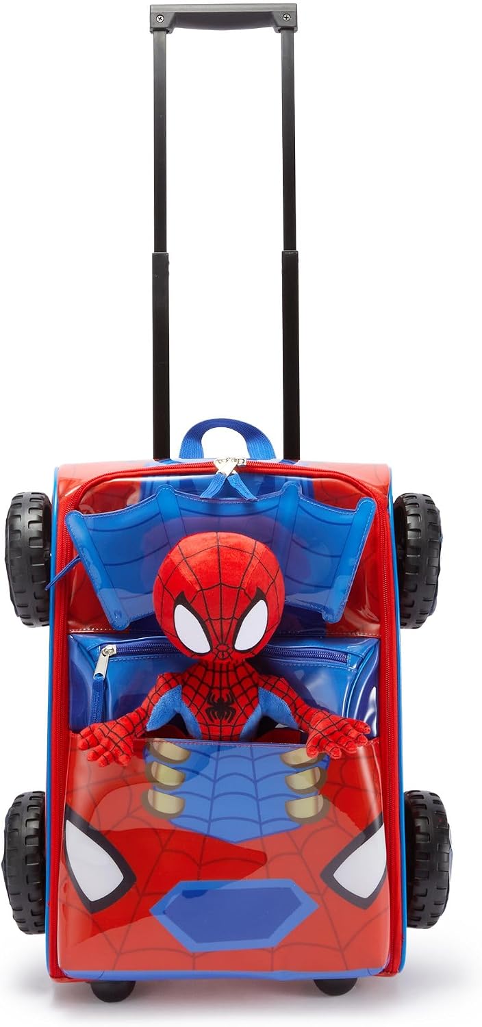 Disney Store Equipaje oficial con ruedas para niños, Spider-man, Mo...