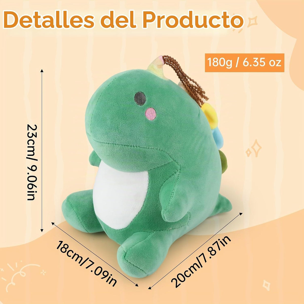 Animal de peluche de dinosaurio, juguetes de peluche de dinosaurio...
