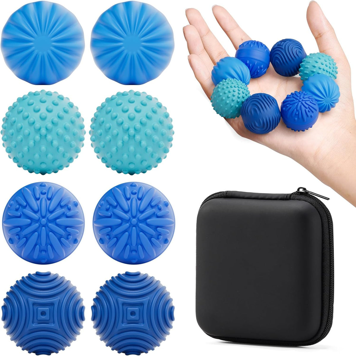 luckdoor Bolas Magnéticas de Silicona Juguetes Fidget para Adultos...
