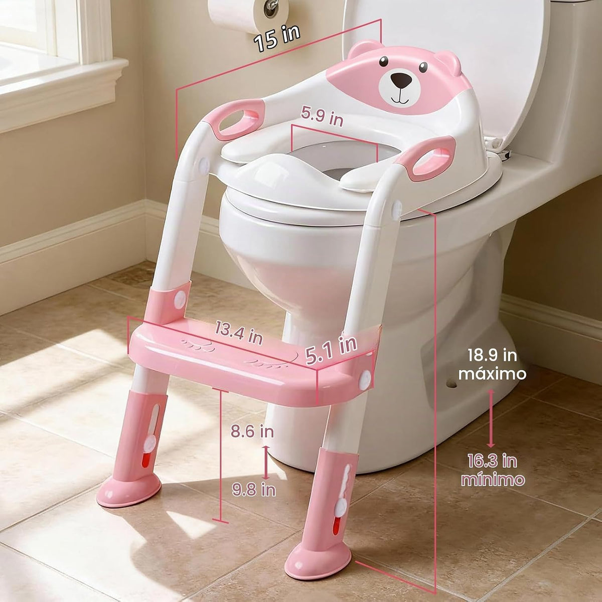 Inodoro de entrenamiento para ir al baño para niños pequeños, asien...