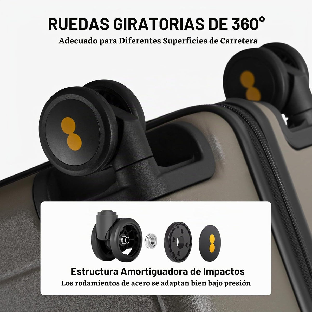 LEVEL8 Serie de equipaje mate Elegance, Olive Green, 24 - pulgadas,...
