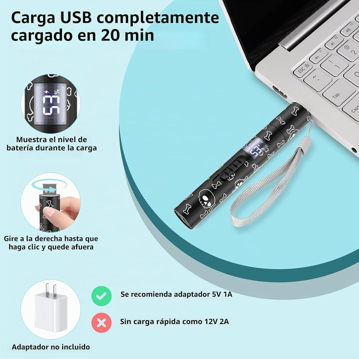 Juguetes interactivos para gatos Waputne con 7 modos ajustables, pa...