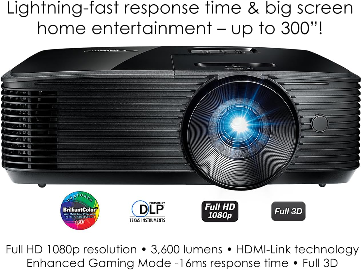 Optoma HD146X - Proyector de alto rendimiento para películas y jueg...