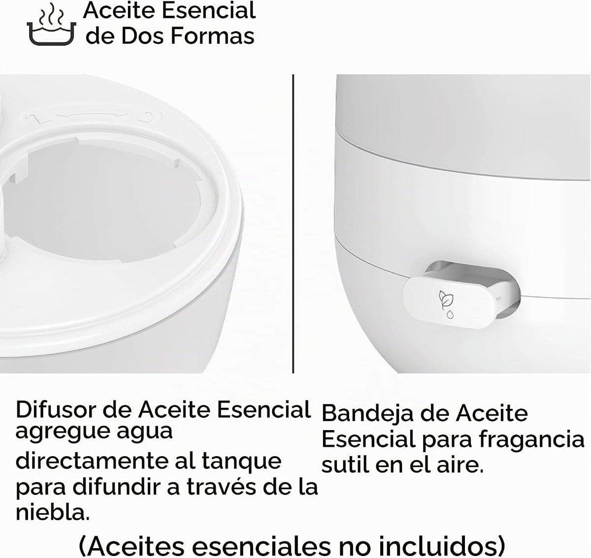 Honeywell Humidificador ultra brillante y difusor de aceite esencia...