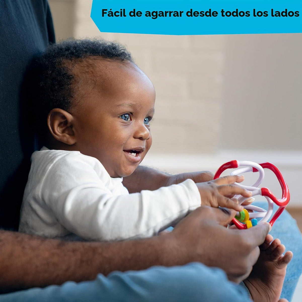 Baby Einstein Bola sensorial de deslizar y girar, juguete multisens...