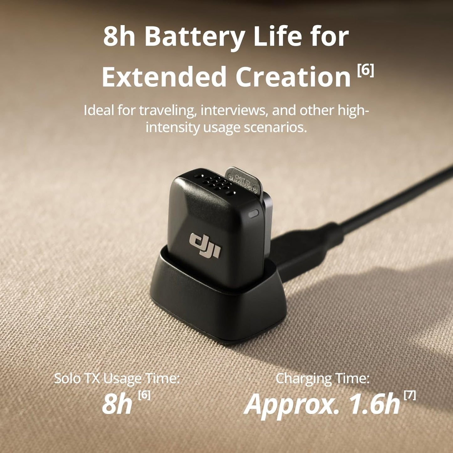 DJI Mic Mini Transmisor (Negro Infinito), Ultraligero, Micrófono La...