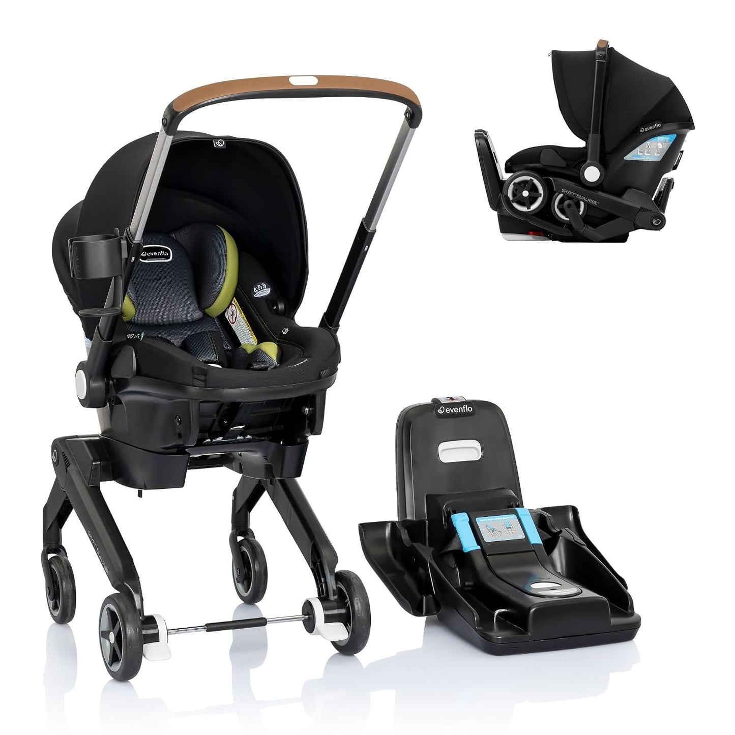 Shyft DualRide con almacenamiento Carryall Combo de asiento infanti...