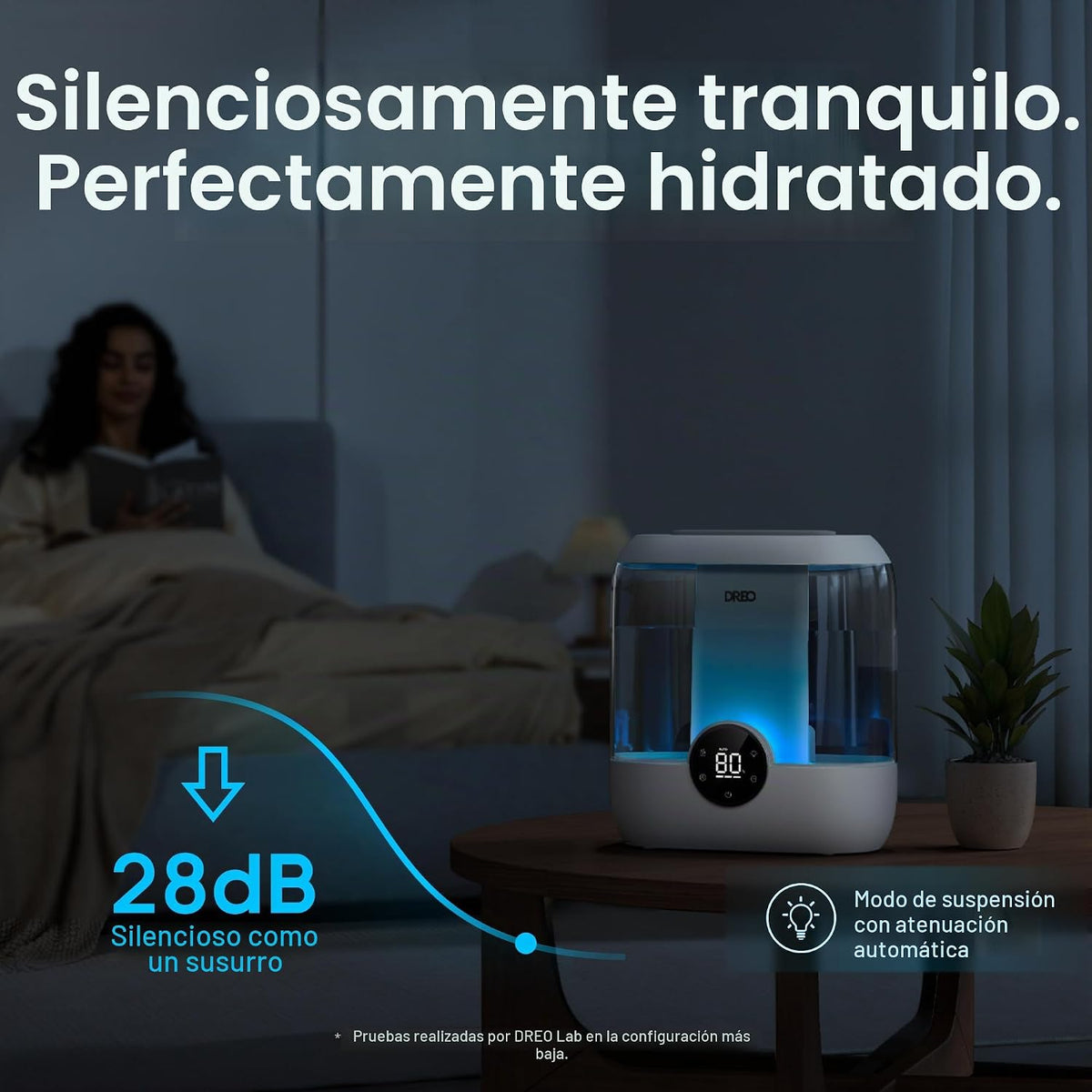 Dreo Humidificadores de Llenado Superior de 6L para Dormitorio, 60H...