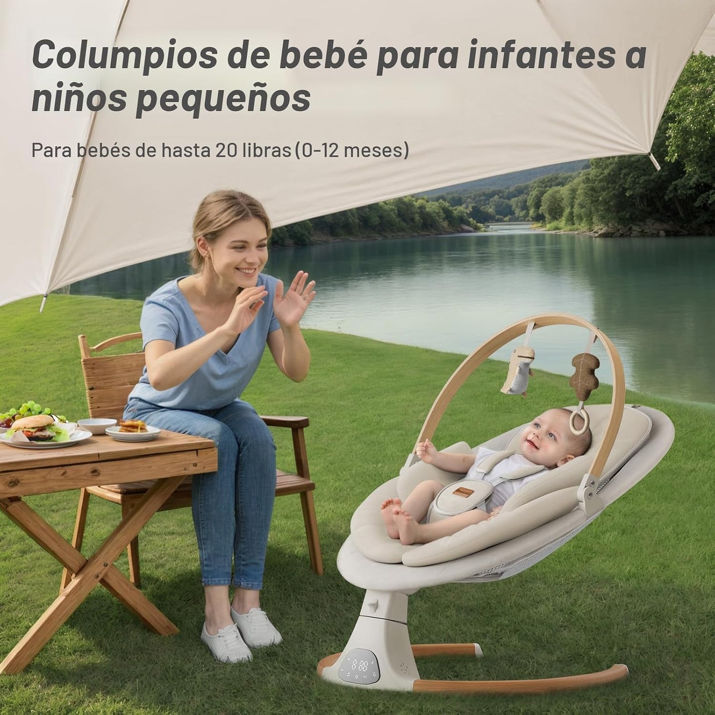 Columpio para bebés Monamii, columpio para bebés, columpio para beb...