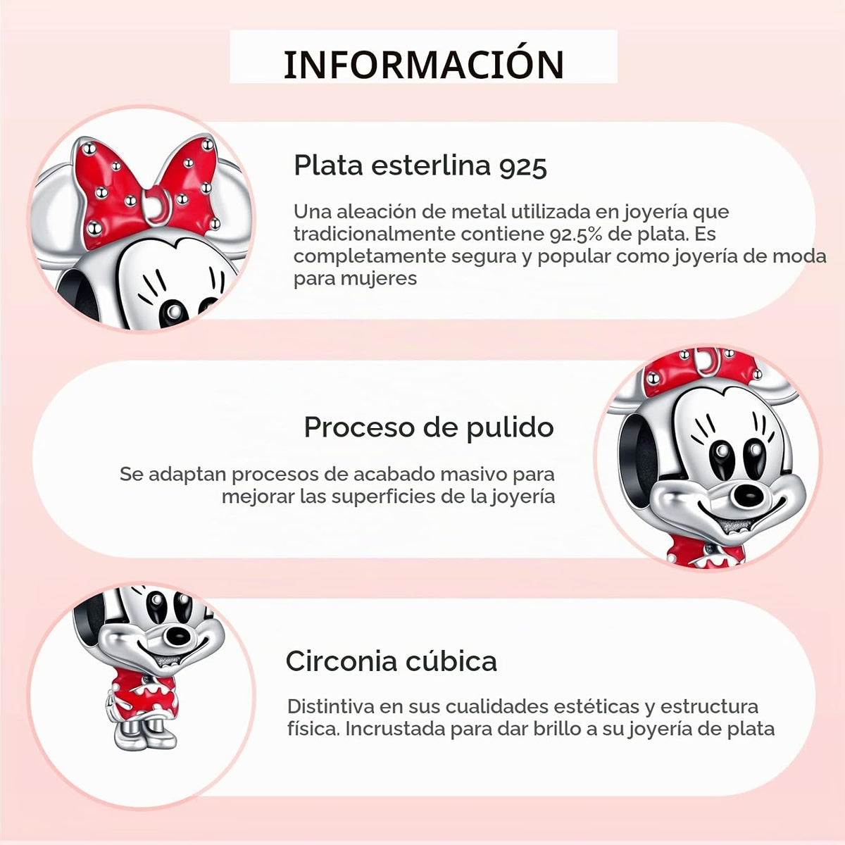 MITSOKU Dijes de plata de ley 925 para pulseras y collares, diseño...