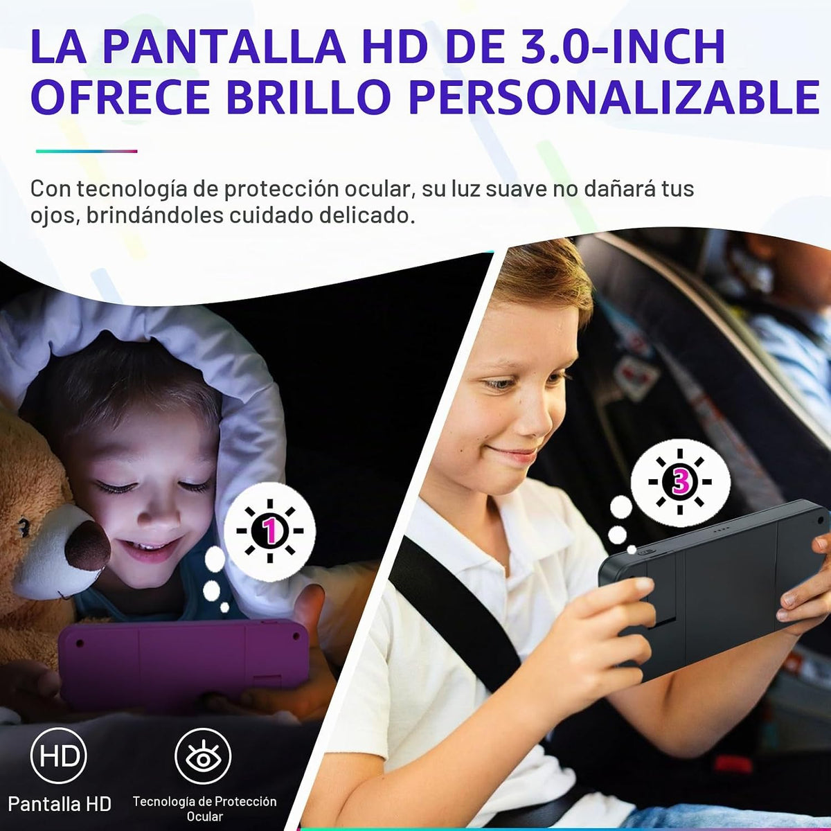 Juego de mano para niños, videojuegos integrados de 220 bits de 32...