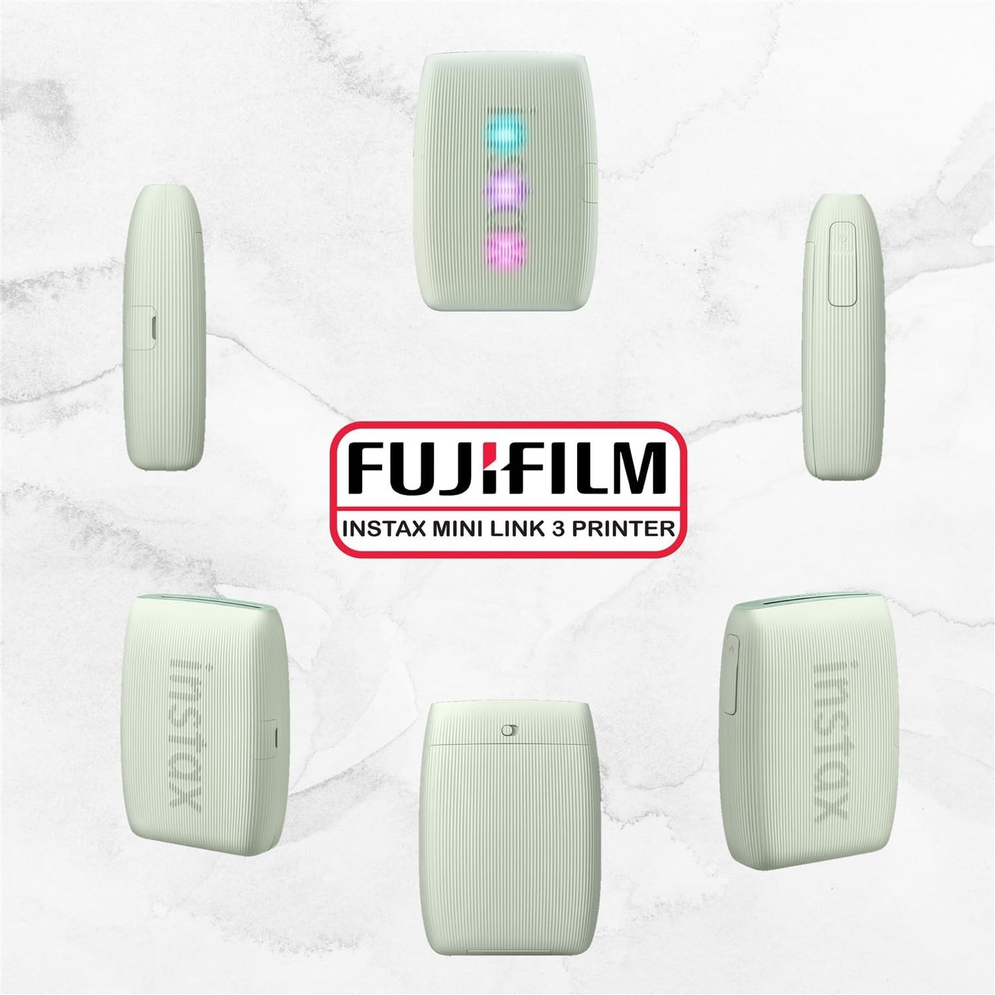 Fujifilm Instax Mini Link 3 - Paquete de impresora Instax Mini Film...