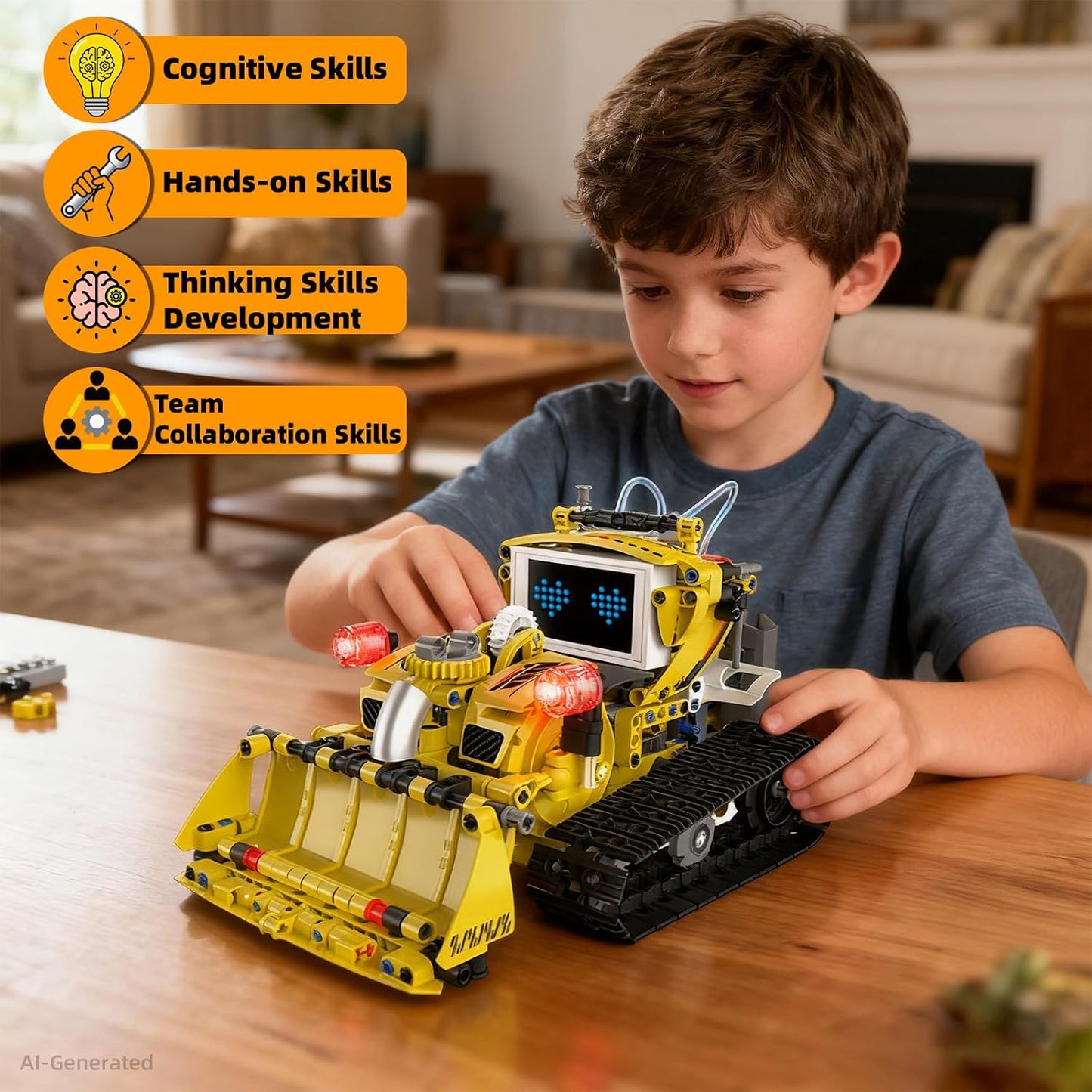 Suplanet Juego de bloques de construcción de robot programable 5 en...