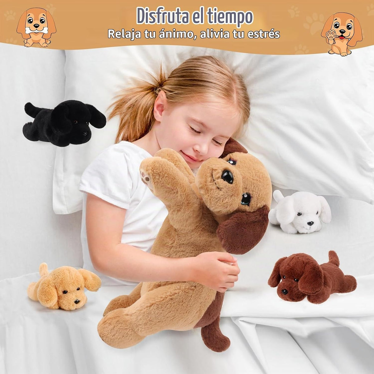 gnomantic Animales de peluche para perros con bebés en el interior,...