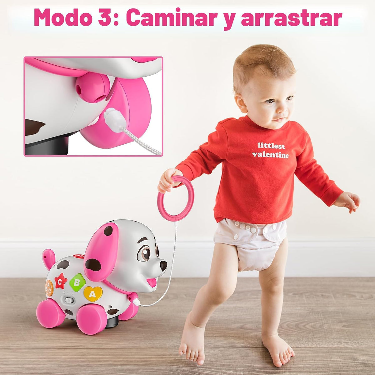 Juguetes musicales 3 en 1 para cachorros para niña de 1 año de rega...