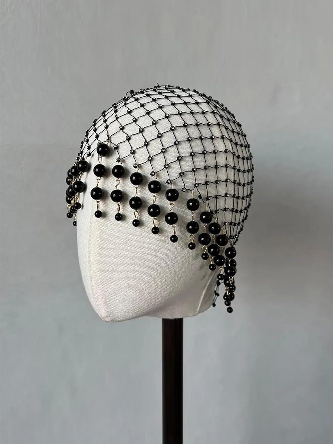 saqulopr Tocado para boda, joyería para el cabello, aleta, perlas,...