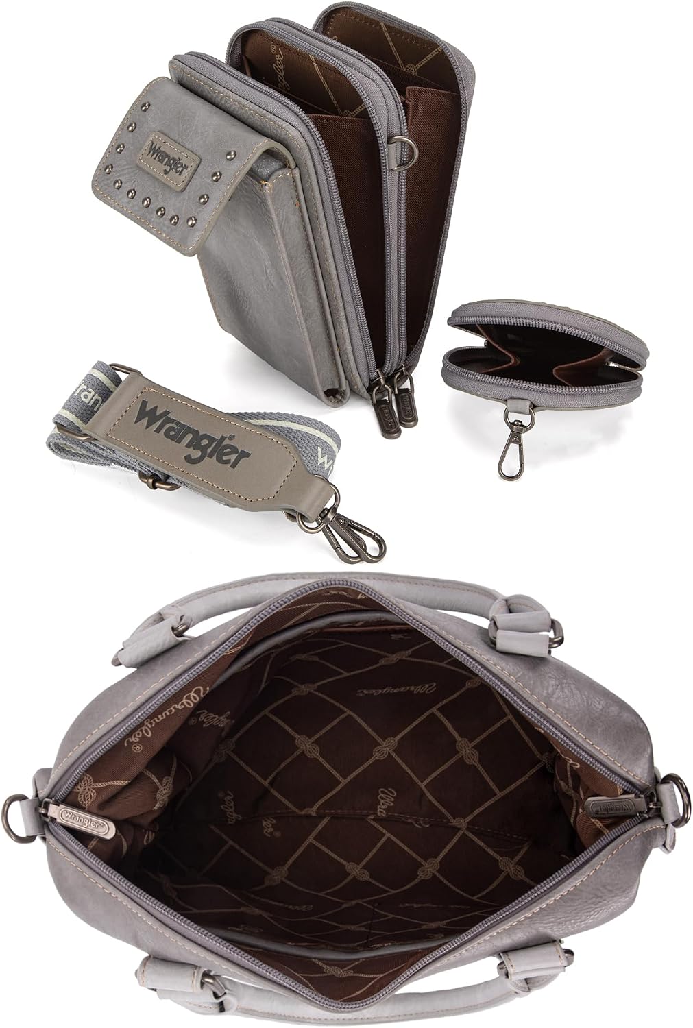 Wrangler - Juego de 3 bolsas de doctor para mujer, con asa superior...