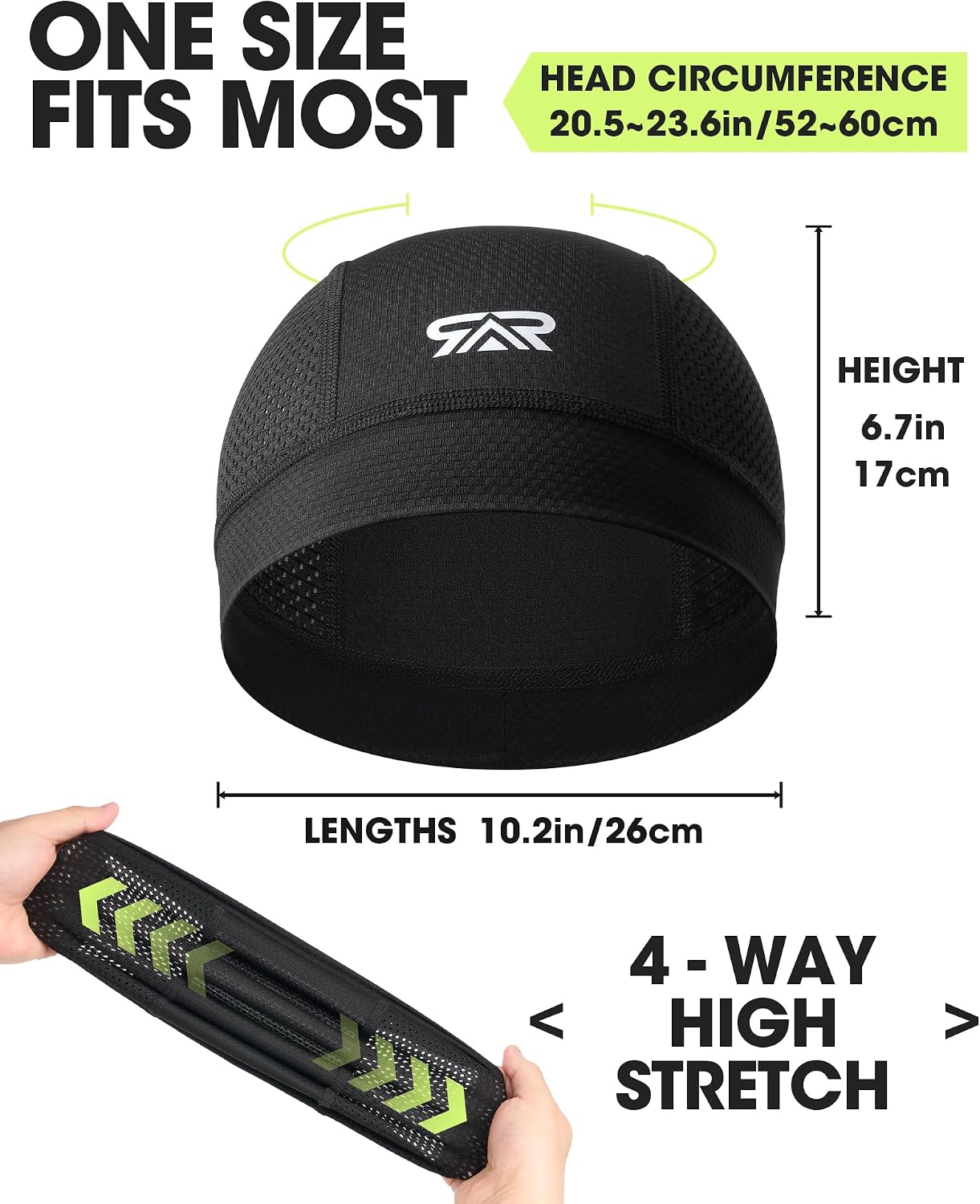 THINDUST 3 gorras de malla transpirable, ligera, de secado rápido,...