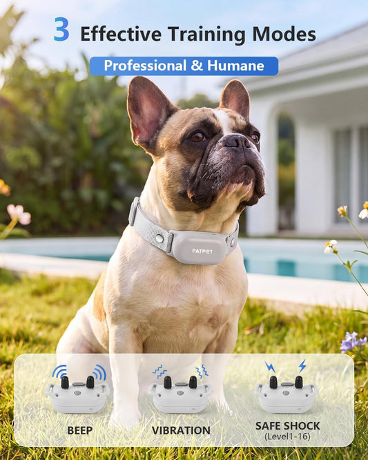 PATPET Collar de entrenamiento para perros con control remoto - Col...
